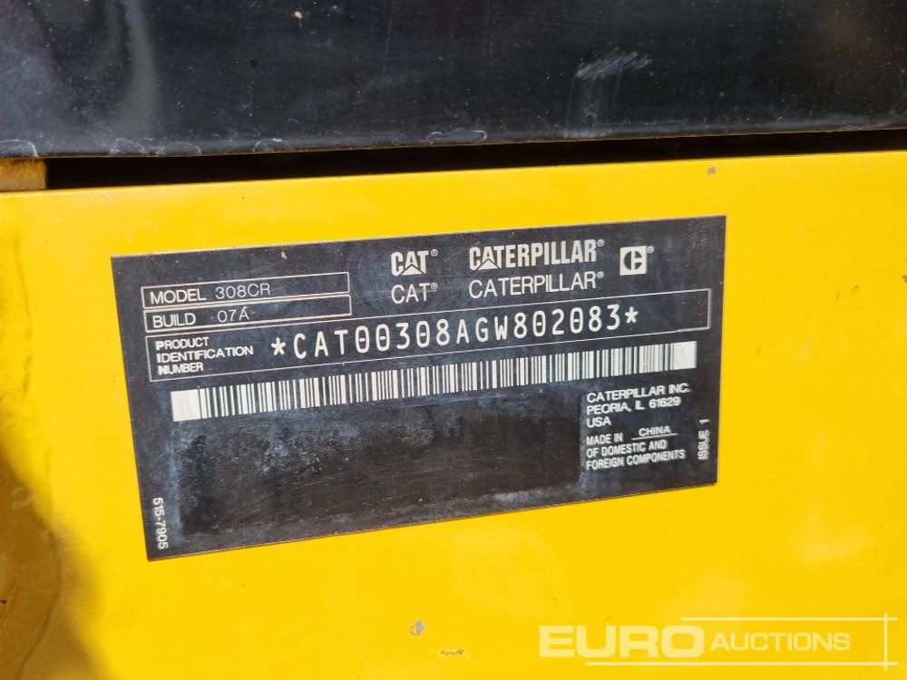 Minigraafmachine 2021 CAT 308CR: afbeelding 50