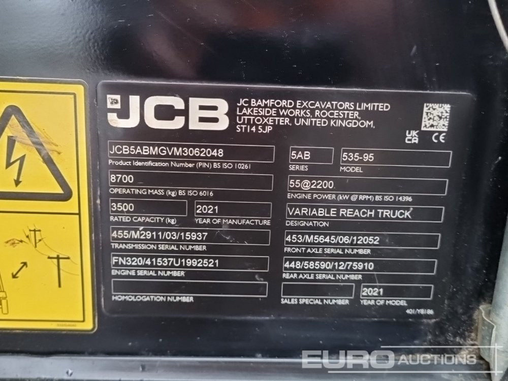 Verreiker 2021 JCB 535-95: afbeelding 43 Verreiker 2021 JCB 535-95: afbeelding 43