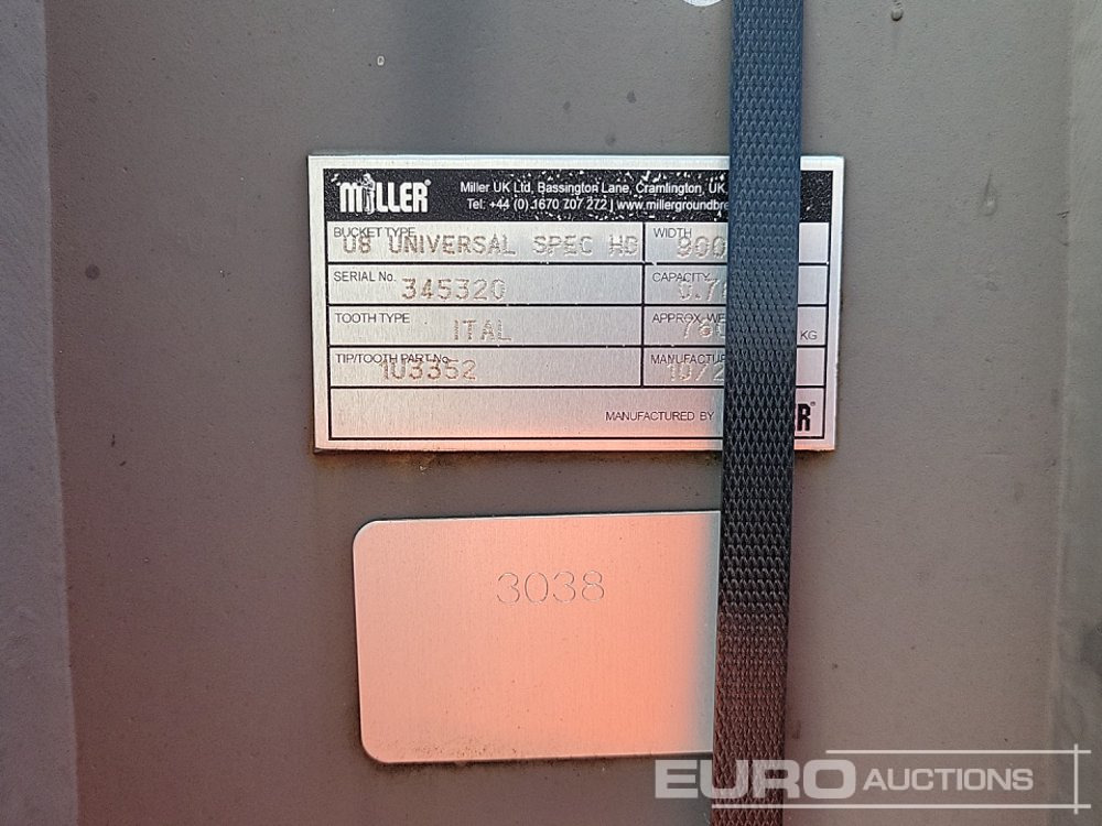 Nieuw Bak 2021 Miller 36" Digging Bucket 80mm Pin to suit 20 Ton Excavtor: afbeelding 11