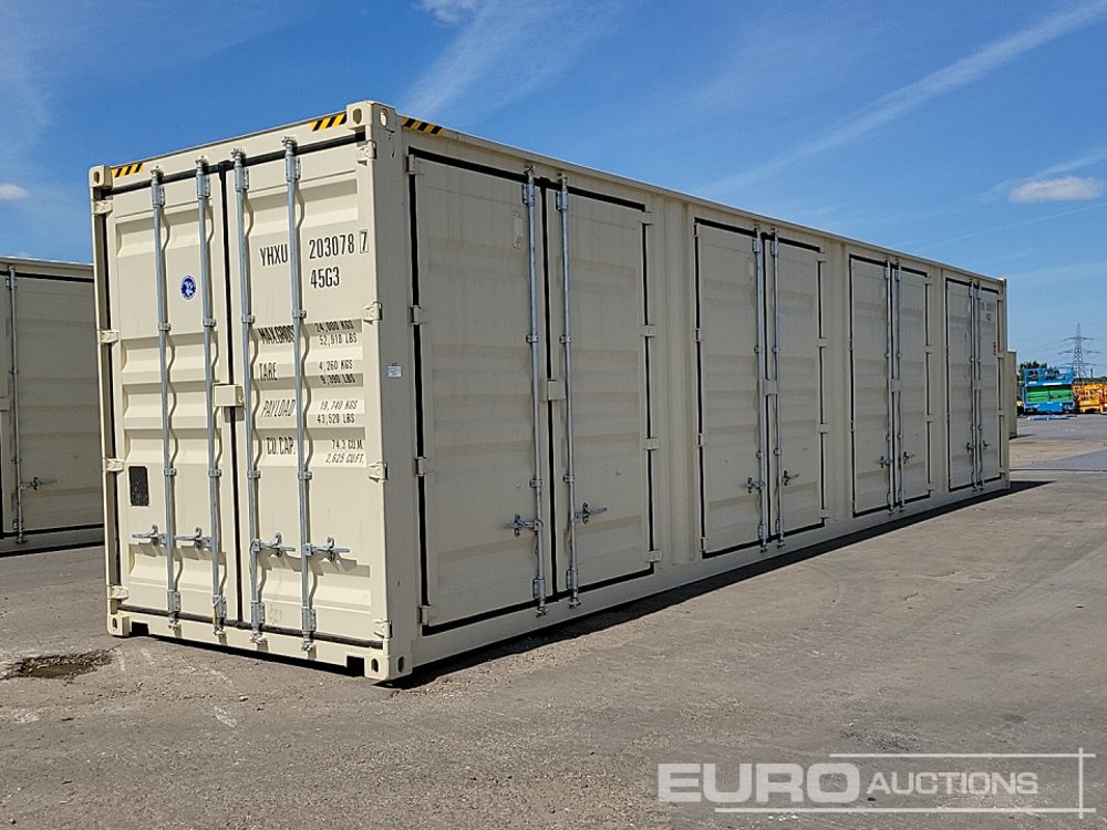 2025 40' x 8' HQ Container, 4 Side Doors, 1 End Door (Cannot Be Reconsigned) - Zeecontainer: afbeelding 1 2025 40' x 8' HQ Container, 4 Side Doors, 1 End Door (Cannot Be Reconsigned) - Zeecontainer: afbeelding 1