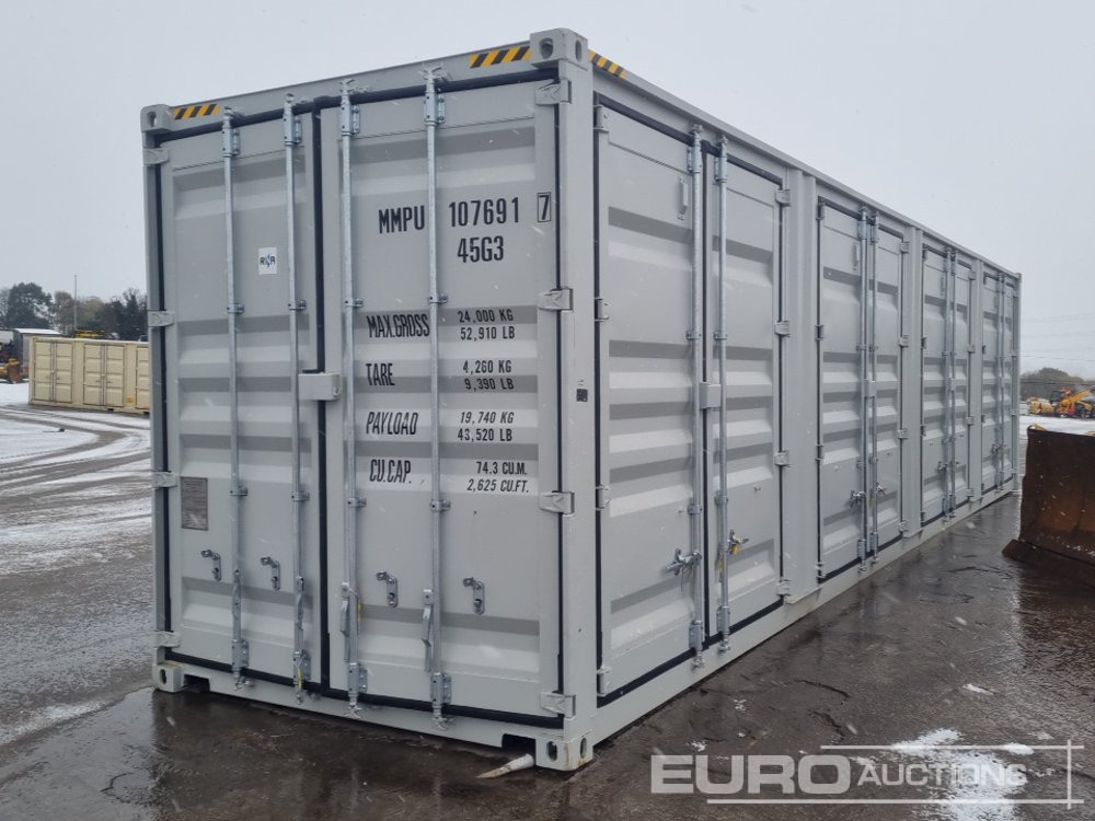 2025 CTN 40' x 8' High Cube Container, 4 Side Doors, 1 End Door (Cannot Be Reconsigned) - Zeecontainer: afbeelding 1 2025 CTN 40' x 8' High Cube Container, 4 Side Doors, 1 End Door (Cannot Be Reconsigned) - Zeecontainer: afbeelding 1