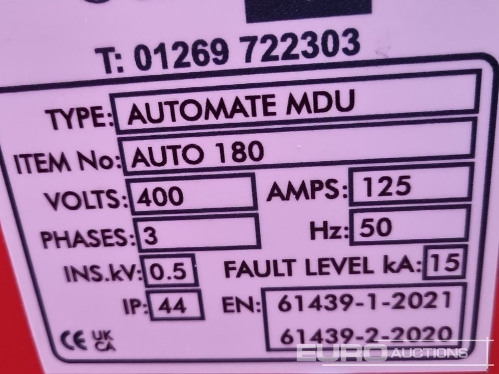 Bouwmaterieel 400 Volt Distributing Boxes (5 of): afbeelding 12