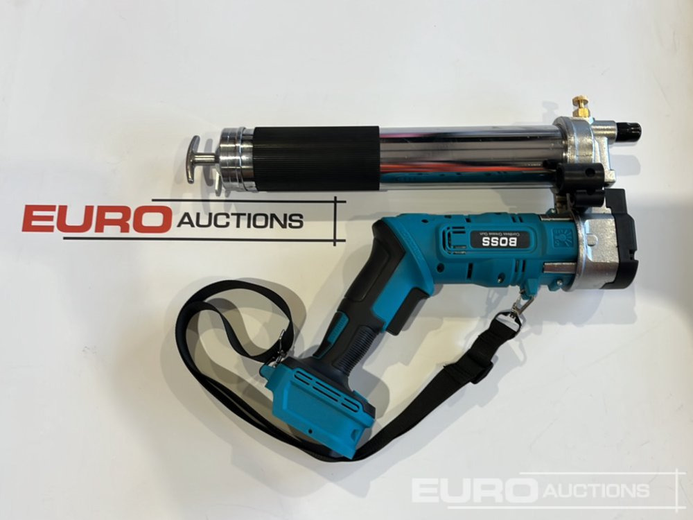 Werkplaats toebehoor Boss 21 Volt Lithium Battery Cordless Grease Gun, 2 Batteries, Charger, Case, Shoulder Strap, Extension Pieces and Fittings: afbeelding 11