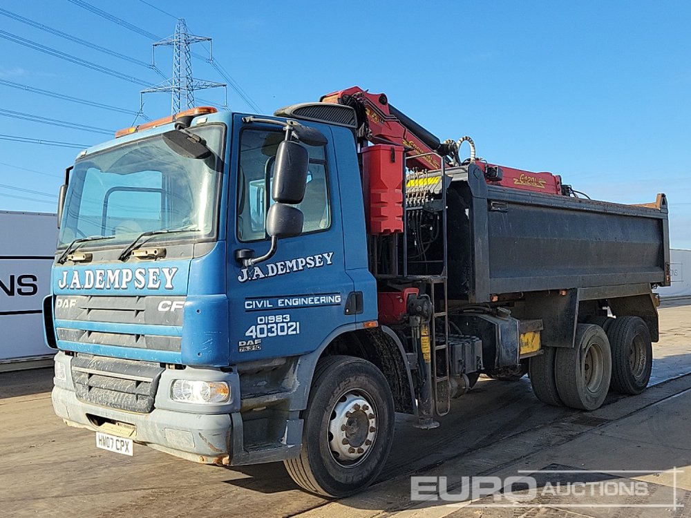 DAF CF75 310 - Kipper vrachtwagen, Kraanwagen: afbeelding 1 DAF CF75 310 - Kipper vrachtwagen, Kraanwagen: afbeelding 1