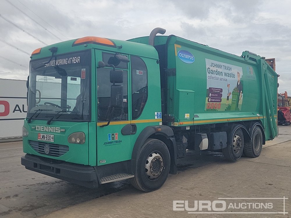 Dennis 6x2 Mid Lift Refuse Lorry, 360 Camera, Automatic Gearbox - Vuilniswagen: afbeelding 1 Dennis 6x2 Mid Lift Refuse Lorry, 360 Camera, Automatic Gearbox - Vuilniswagen: afbeelding 1