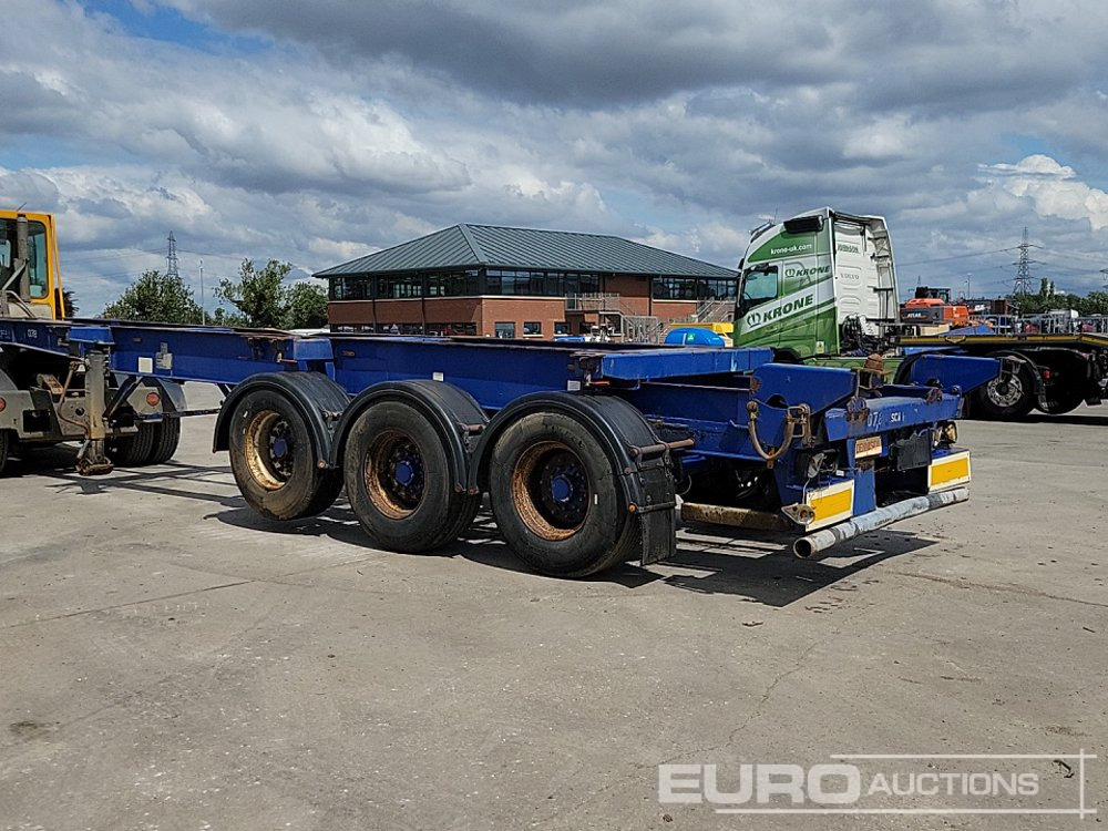 Dennison Trailers Tri Axle Skelton Trailer, Lift Axle - Open bak met boorden oplegger: afbeelding 3 Dennison Trailers Tri Axle Skelton Trailer, Lift Axle - Open bak met boorden oplegger: afbeelding 3