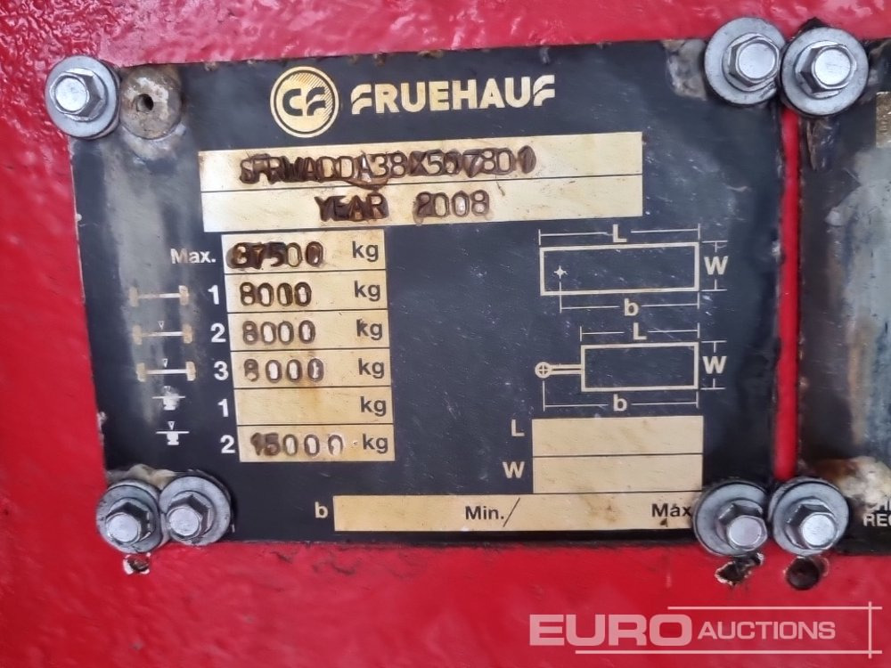 Kipper oplegger Fruehauf Tri Axle Bulk Tipper Trailer, Easy Sheet: afbeelding 38 Kipper oplegger Fruehauf Tri Axle Bulk Tipper Trailer, Easy Sheet: afbeelding 38