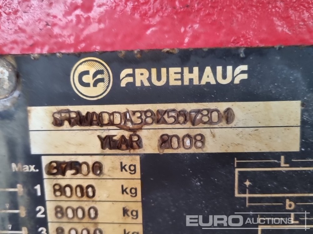 Kipper oplegger Fruehauf Tri Axle Bulk Tipper Trailer, Easy Sheet: afbeelding 39 Kipper oplegger Fruehauf Tri Axle Bulk Tipper Trailer, Easy Sheet: afbeelding 39