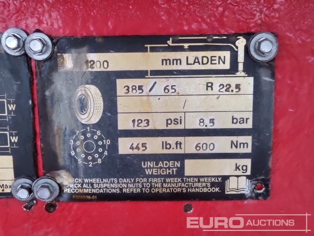 Kipper oplegger Fruehauf Tri Axle Bulk Tipper Trailer, Easy Sheet: afbeelding 37 Kipper oplegger Fruehauf Tri Axle Bulk Tipper Trailer, Easy Sheet: afbeelding 37