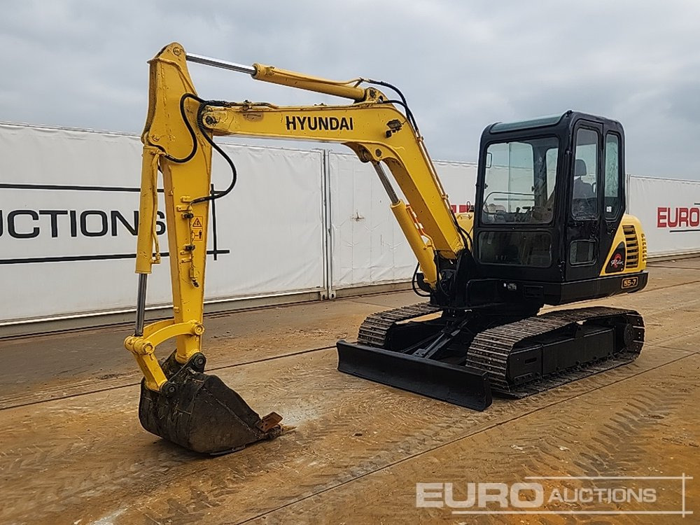 Hyundai R55-7 - Minigraafmachine: afbeelding 1 Hyundai R55-7 - Minigraafmachine: afbeelding 1