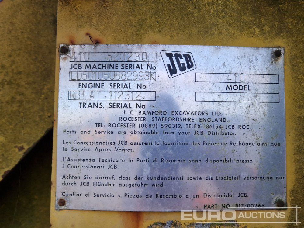 Wiellader JCB 410: afbeelding 49 Wiellader JCB 410: afbeelding 49