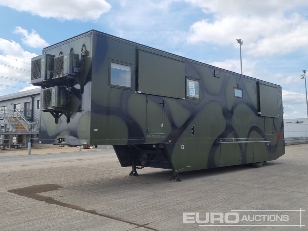 KNORR-BREMSE Single Axle Show Ground Trailer, Staging Area, A/C, 28kVA Generator Cummins Engine - Gesloten oplegger: afbeelding 1 KNORR-BREMSE Single Axle Show Ground Trailer, Staging Area, A/C, 28kVA Generator Cummins Engine - Gesloten oplegger: afbeelding 1
