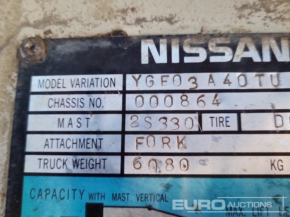 Diesel heftruck Nissan YGF03A40TU: afbeelding 37 Diesel heftruck Nissan YGF03A40TU: afbeelding 37