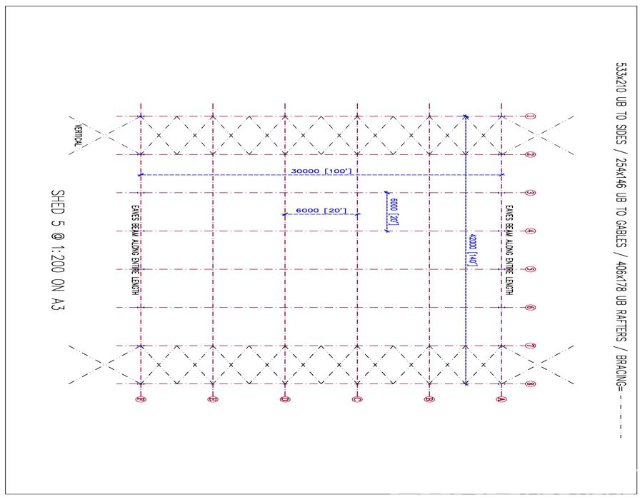 Portal Frame Building L80' x W120', 18' to Eaves, Purlins - Wooncontainer: afbeelding 2 Portal Frame Building L80' x W120', 18' to Eaves, Purlins - Wooncontainer: afbeelding 2