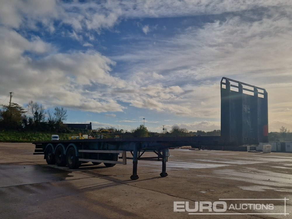 SDC 45' Tri Axle Flat Trailer, BPW Axles - Open bak met boorden oplegger: afbeelding 4 SDC 45' Tri Axle Flat Trailer, BPW Axles - Open bak met boorden oplegger: afbeelding 4