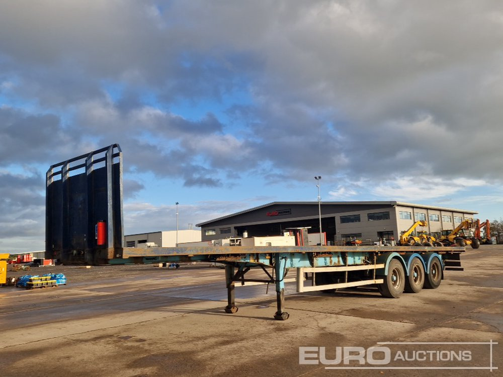 SDC 45' Tri Axle Flat Trailer, BPW Axles - Open bak met boorden oplegger: afbeelding 1 SDC 45' Tri Axle Flat Trailer, BPW Axles - Open bak met boorden oplegger: afbeelding 1