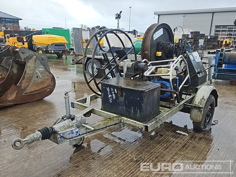 Single Axle Hydraulic Cable Reel Trailer - Machinetransporter: afbeelding 1 Single Axle Hydraulic Cable Reel Trailer - Machinetransporter: afbeelding 1