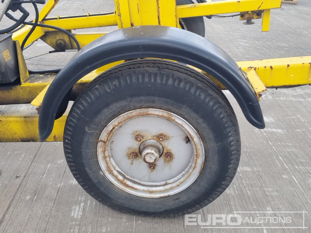 Machinetransporter TWS 3 Ton Single Axle Hydraulic Adjustable Cable Reel Trailer: afbeelding 9