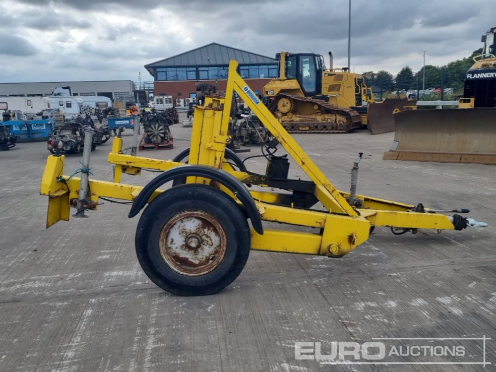 Machinetransporter TWS 3 Ton Single Axle Hydraulic Adjustable Cable Reel Trailer: afbeelding 6