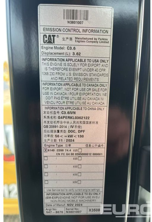 Unused 2024 CAT 312GC - Rupsgraafmachine: afbeelding 2 Unused 2024 CAT 312GC - Rupsgraafmachine: afbeelding 2
