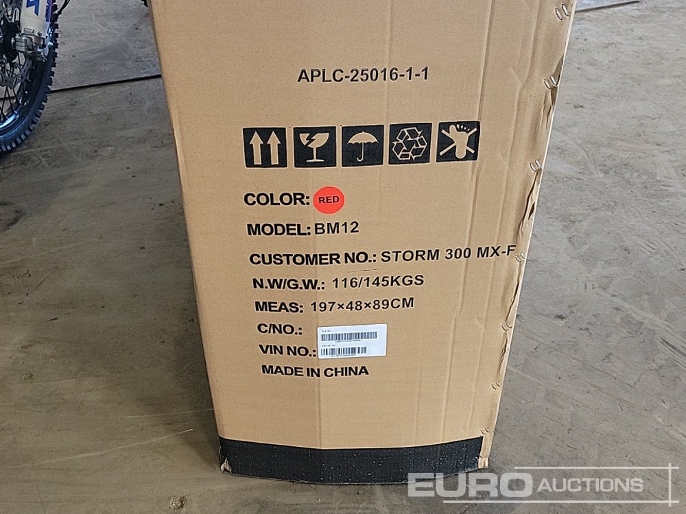 Motorfiets Unused 2025 Apollo Storm 300cc Motorcross Bike, 21" Front, 18" Rear Tyres, Electric Start, Air Cooled, Hydraulic Suspension, Disc Brakes, Lighting Kit (UNASSEMBLED): afbeelding 42