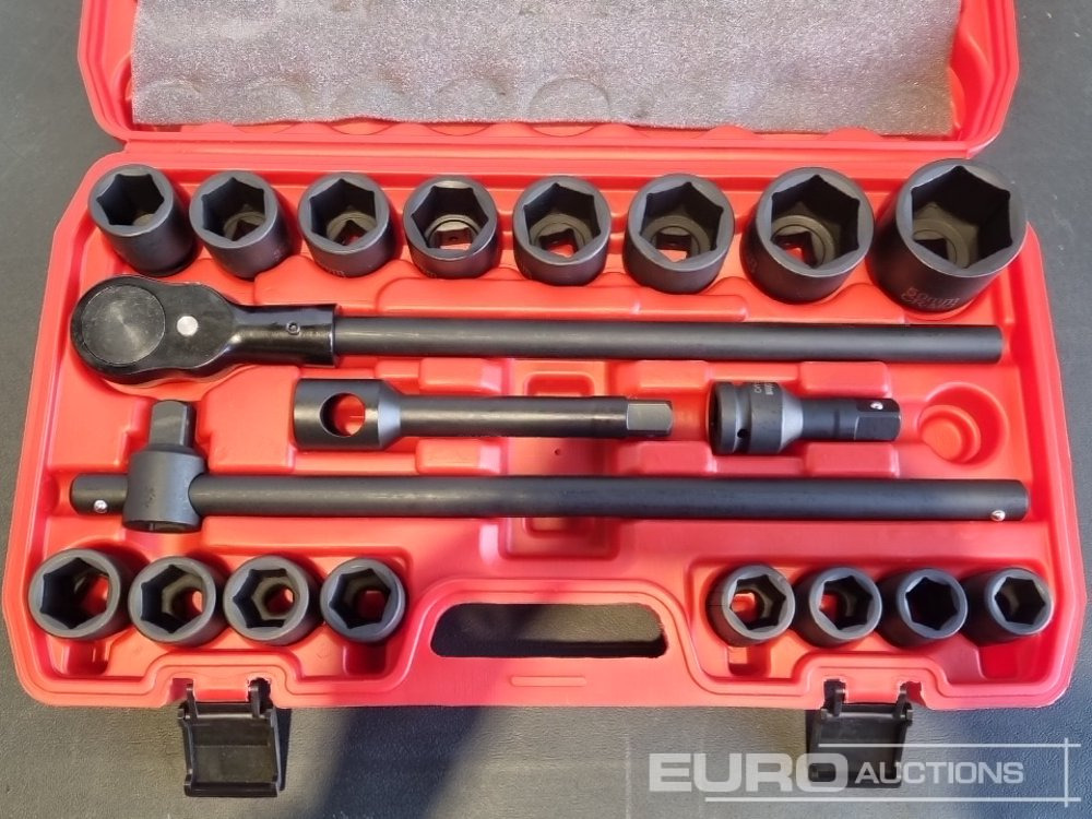 Unused 2025 Boss 3/4" 21pc Heavy Duty Pneumatic Socket Set, 4" Connecting Rod, 8" Connecting Rod, Quick Ratchet Wrench, 20" Sliding Rod - Werkplaats toebehoor: afbeelding 5 Unused 2025 Boss 3/4" 21pc Heavy Duty Pneumatic Socket Set, 4" Connecting Rod, 8" Connecting Rod, Quick Ratchet Wrench, 20" Sliding Rod - Werkplaats toebehoor: afbeelding 5