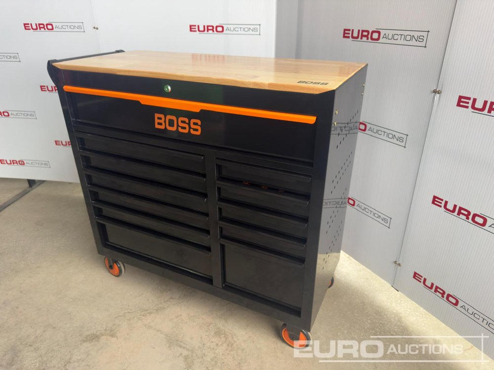 Unused 2025 Boss Wheeled Tool Trolley, 523pcs Tool Kit, Worktop (Black) - Bouwmaterieel: afbeelding 3 Unused 2025 Boss Wheeled Tool Trolley, 523pcs Tool Kit, Worktop (Black) - Bouwmaterieel: afbeelding 3