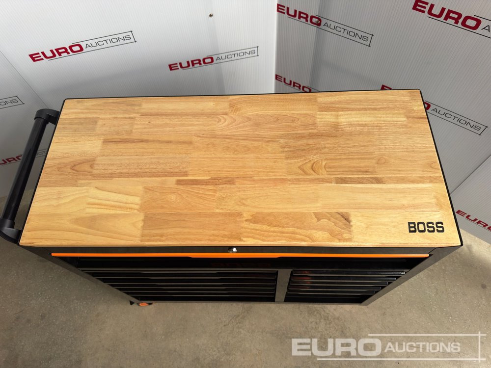 Bouwmaterieel Unused 2025 Boss Wheeled Tool Trolley, 523pcs Tool Kit, Worktop (Black): afbeelding 26