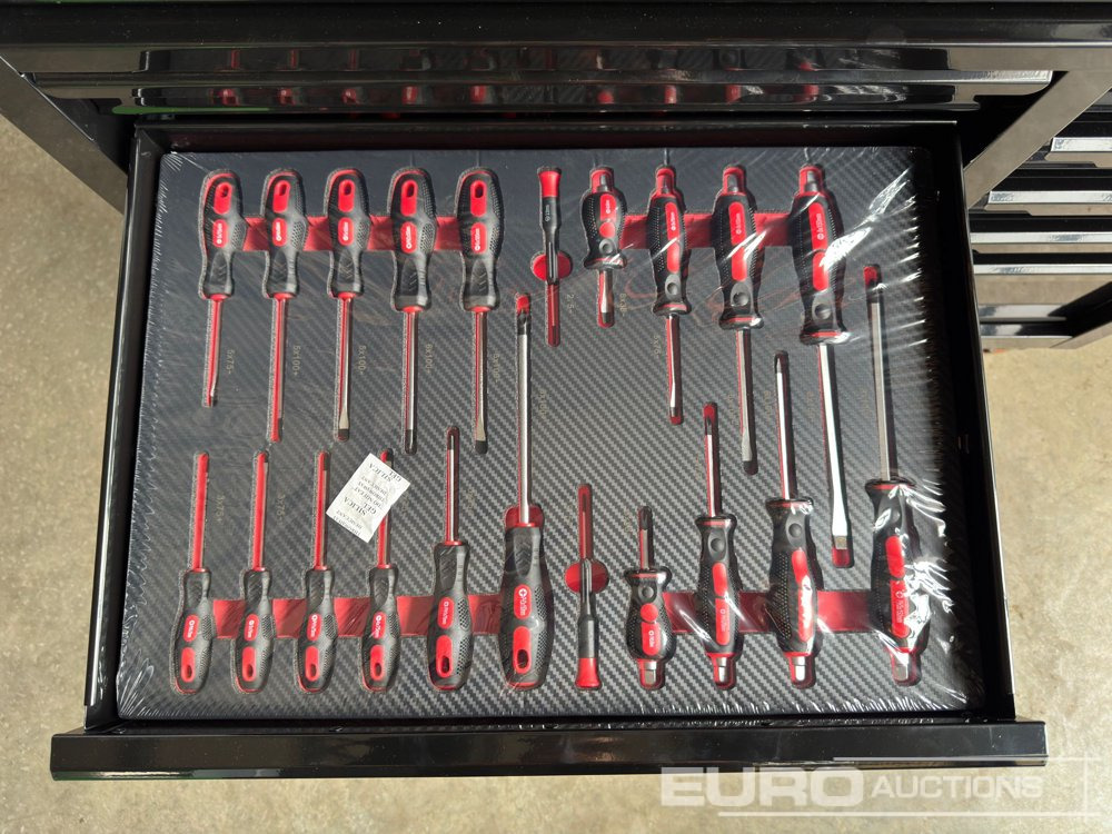 Bouwmaterieel Unused 2025 Boss Wheeled Tool Trolley, 523pcs Tool Kit, Worktop (Black): afbeelding 17