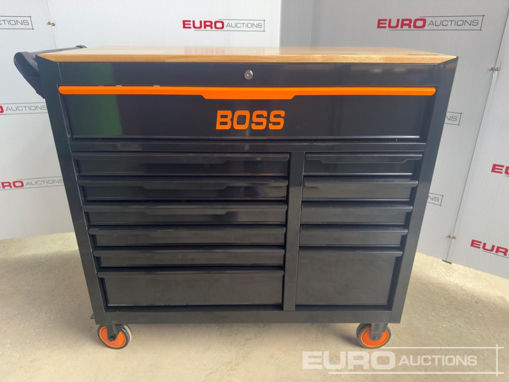 Unused 2025 Boss Wheeled Tool Trolley, 523pcs Tool Kit, Worktop (Black) - Bouwmaterieel: afbeelding 2 Unused 2025 Boss Wheeled Tool Trolley, 523pcs Tool Kit, Worktop (Black) - Bouwmaterieel: afbeelding 2