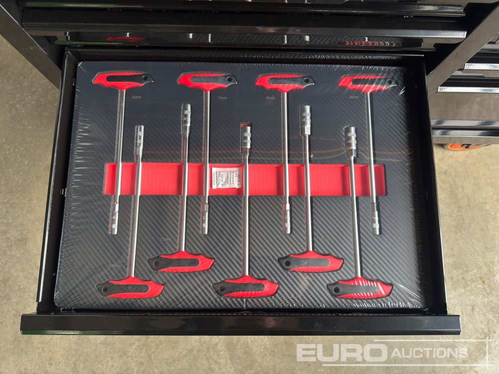 Bouwmaterieel Unused 2025 Boss Wheeled Tool Trolley, 523pcs Tool Kit, Worktop (Black): afbeelding 21