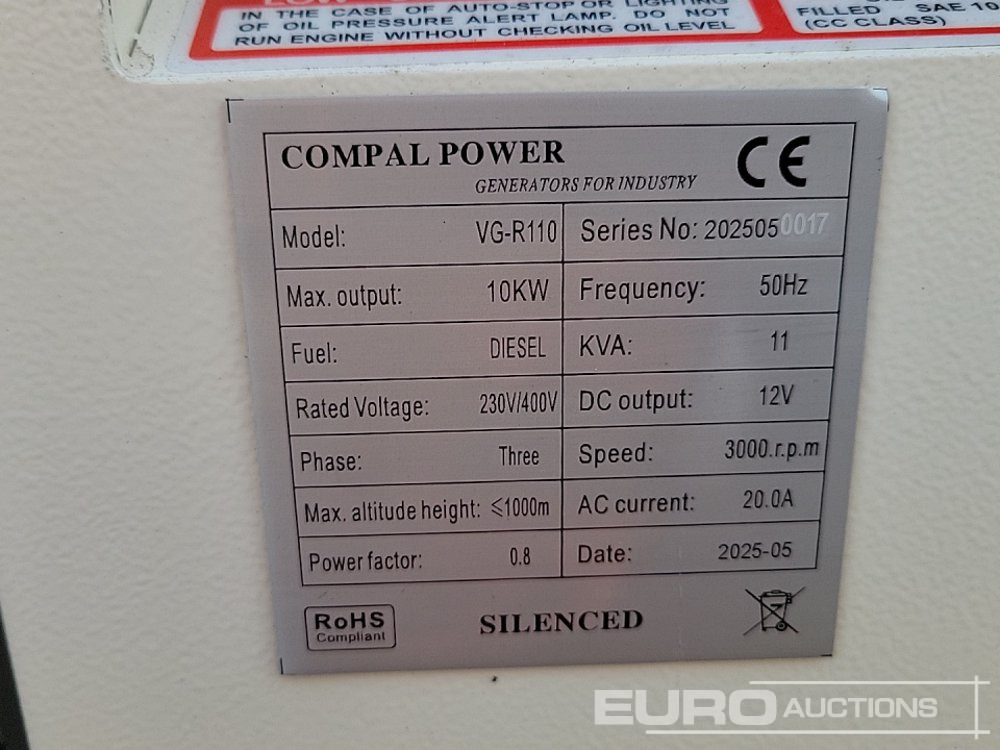 Industrie generator Unused 2025 Compal Power VG-R110: afbeelding 19 Industrie generator Unused 2025 Compal Power VG-R110: afbeelding 19