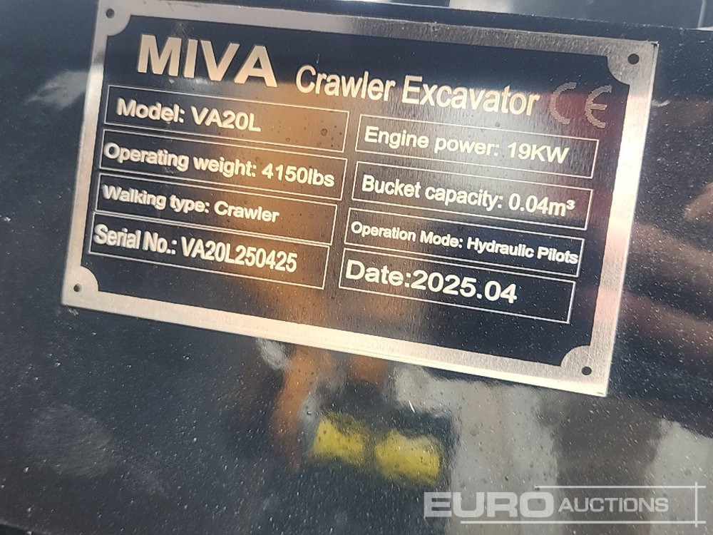 Minigraafmachine Unused 2025 Miva VA20L: afbeelding 31