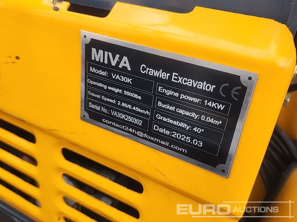 Minigraafmachine Unused 2025 Miva VA30K: afbeelding 38