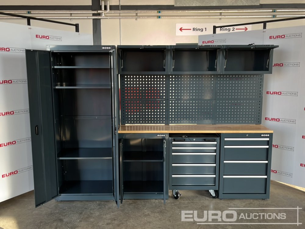 Unused Boss 2.6m 9 Drawer, 5 Cabinet Tool Station - Bouwmaterieel: afbeelding 4 Unused Boss 2.6m 9 Drawer, 5 Cabinet Tool Station - Bouwmaterieel: afbeelding 4