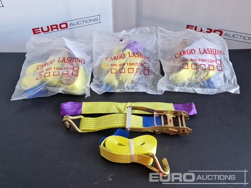 Unused Boss 4M x 50mm 5 Ton Ratchet Straps with Sling (4 of) - Bouwmaterieel: afbeelding 2 Unused Boss 4M x 50mm 5 Ton Ratchet Straps with Sling (4 of) - Bouwmaterieel: afbeelding 2