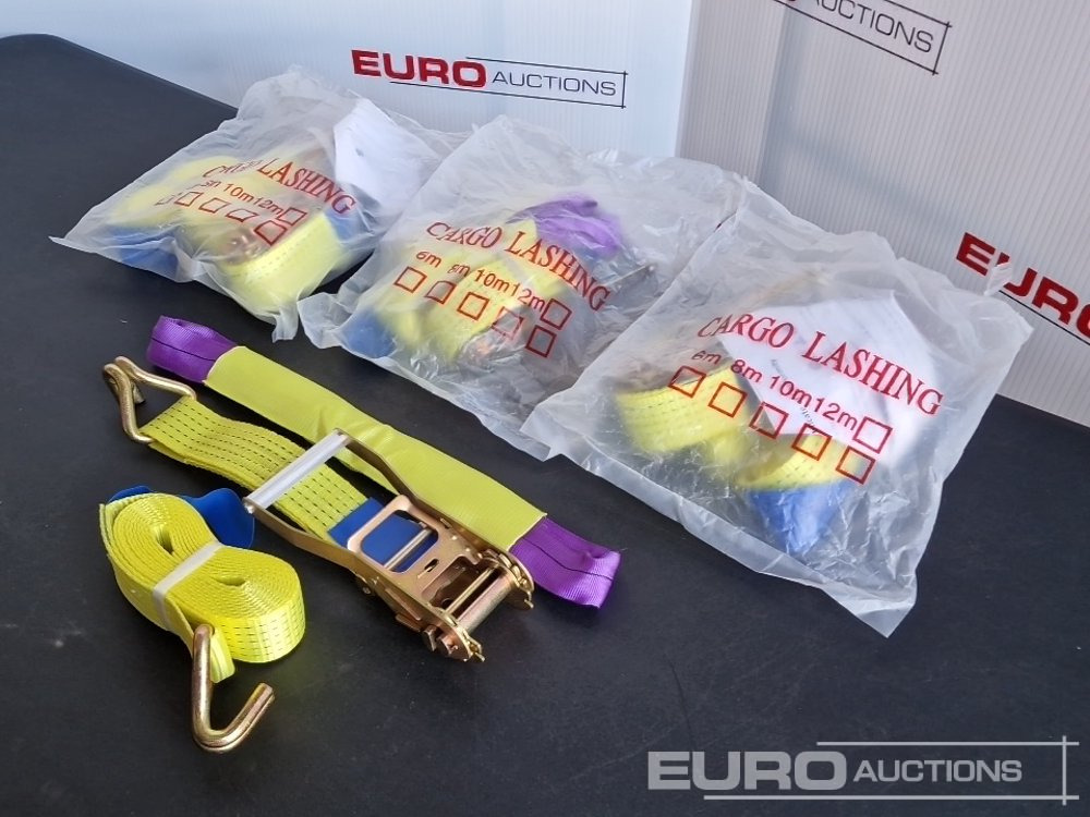 Unused Boss 4M x 50mm 5 Ton Ratchet Straps with Sling (4 of) - Bouwmaterieel: afbeelding 3 Unused Boss 4M x 50mm 5 Ton Ratchet Straps with Sling (4 of) - Bouwmaterieel: afbeelding 3