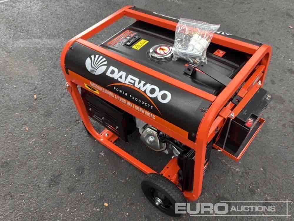 Unused Daewoo GDAW190AC 3.6Kw Petrol Generator - Motor: afbeelding 3 Unused Daewoo GDAW190AC 3.6Kw Petrol Generator - Motor: afbeelding 3
