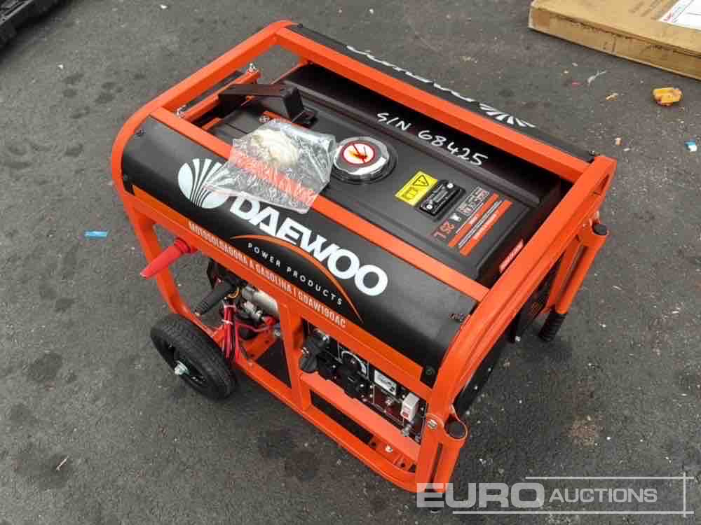 Unused Daewoo GDAW190AC 3.6Kw Petrol Generator - Motor: afbeelding 1 Unused Daewoo GDAW190AC 3.6Kw Petrol Generator - Motor: afbeelding 1