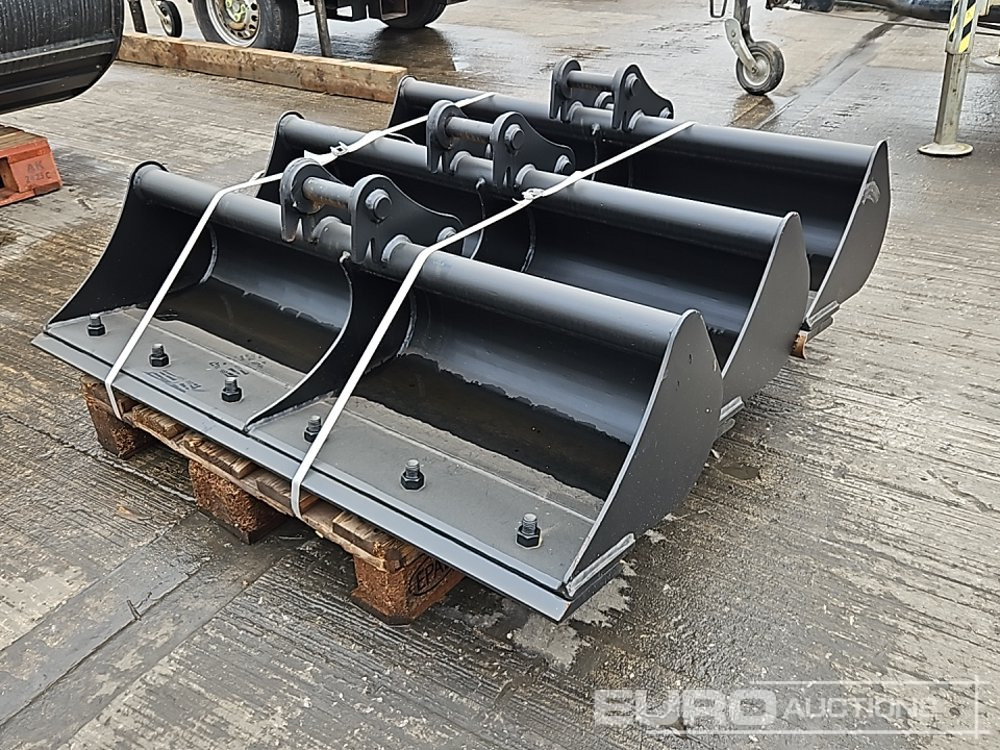 Unused Miller 36", 36", 36" Ditching Bucket 35mm Pin to suit Mini Excavator - Bak: afbeelding 1 Unused Miller 36", 36", 36" Ditching Bucket 35mm Pin to suit Mini Excavator - Bak: afbeelding 1