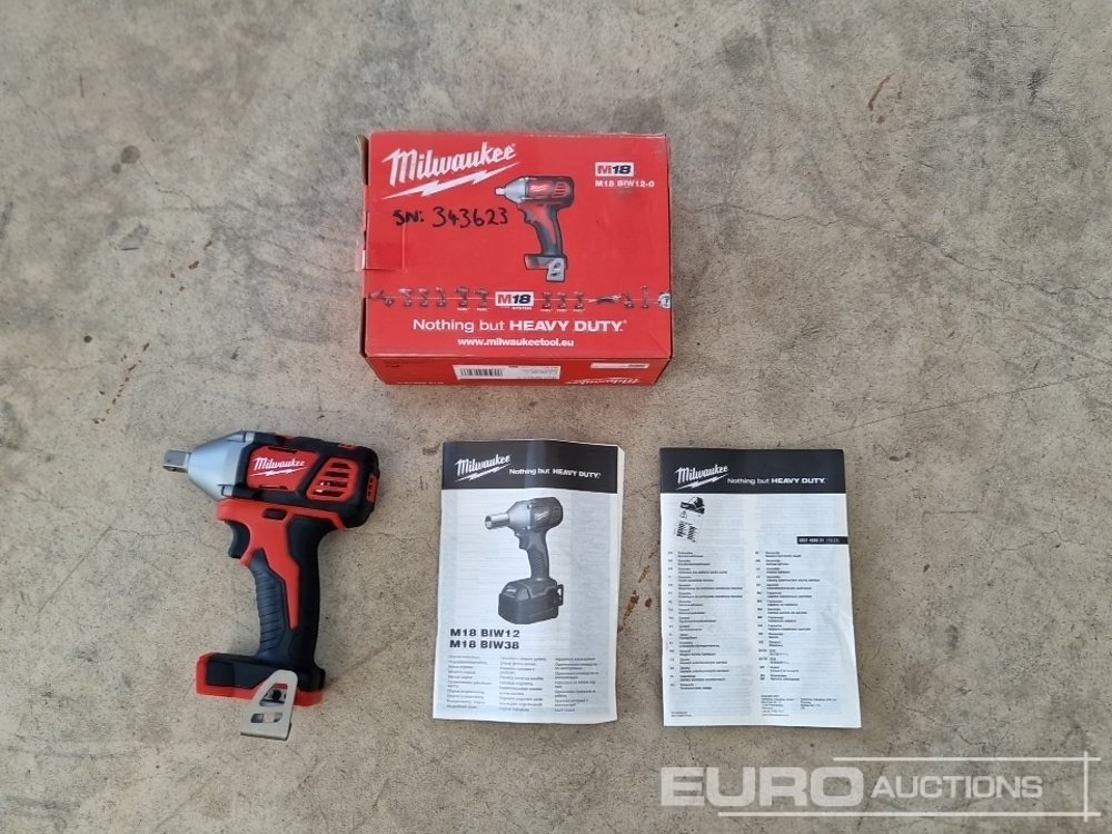 Unused Milwaukee M18 1/2 Cordless Impact Wrench (Body Only) - Bouwmaterieel: afbeelding 2 Unused Milwaukee M18 1/2 Cordless Impact Wrench (Body Only) - Bouwmaterieel: afbeelding 2