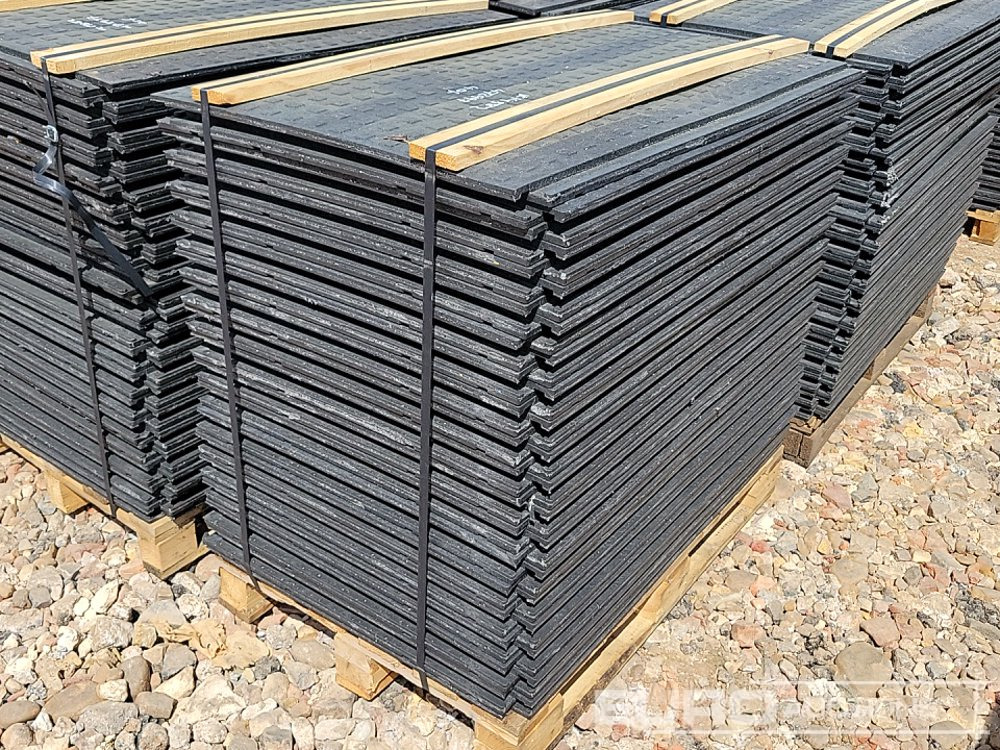 Nieuw Bouwmaterieel Unused Pallet of Rubber Road Plates (4 of) - Connectable: afbeelding 13