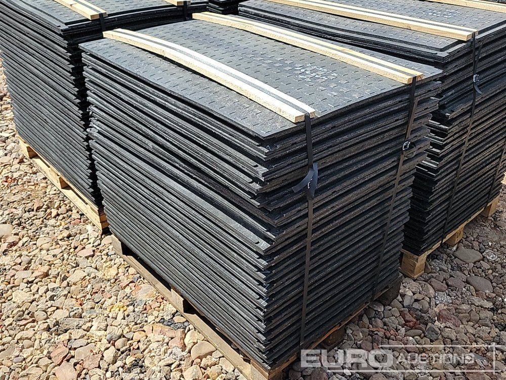 Nieuw Bouwmaterieel Unused Pallet of Rubber Road Plates (4 of) - Connectable: afbeelding 12