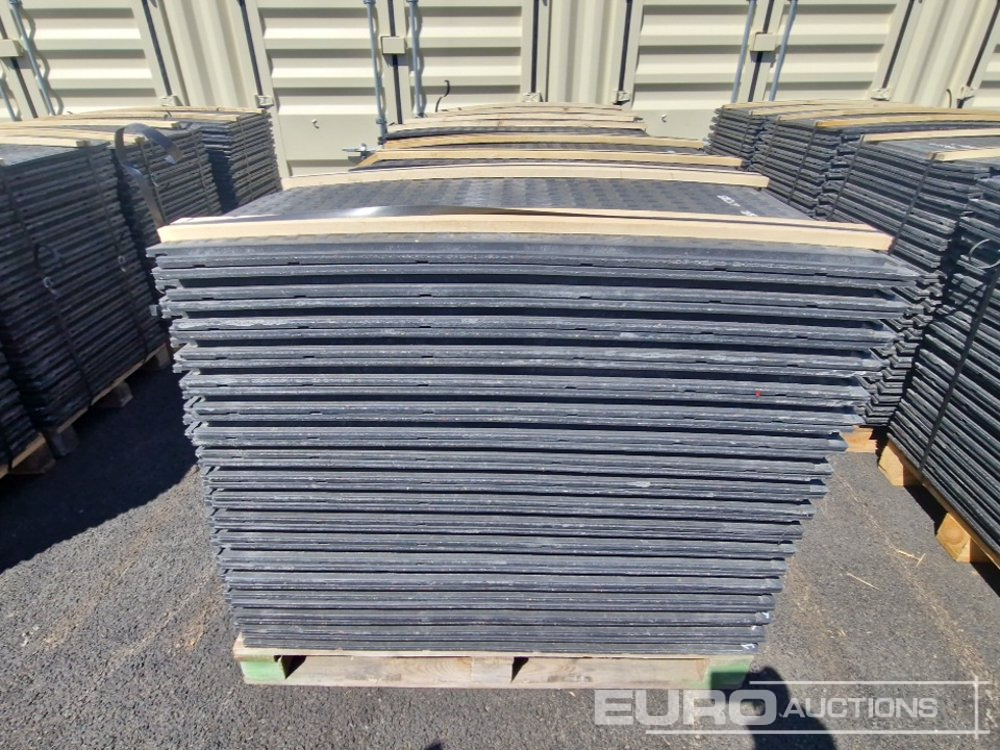 Nieuw Bouwmaterieel Unused Pallet of Rubber Road Plates (4 of) - Connectable: afbeelding 6