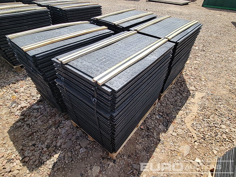 Nieuw Bouwmaterieel Unused Pallet of Rubber Road Plates (4 of) - Connectable: afbeelding 7