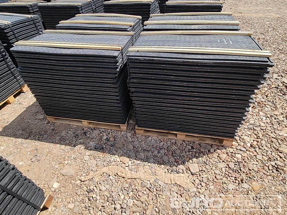Nieuw Bouwmaterieel Unused Pallet of Rubber Road Plates (4 of) - Connectable: afbeelding 8