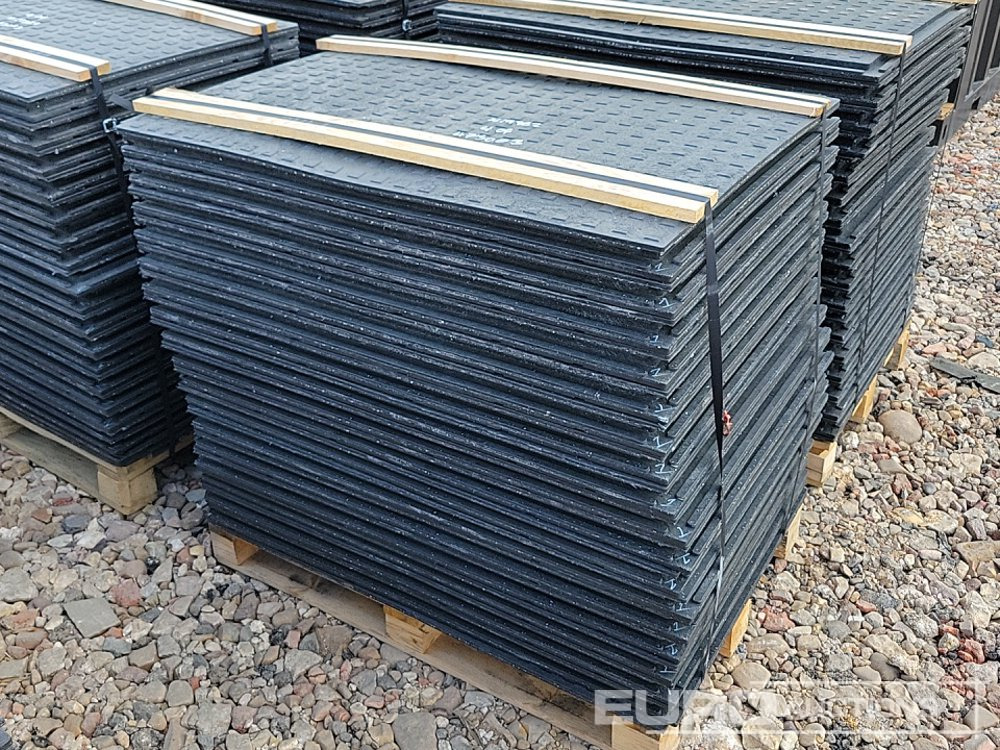 Nieuw Bouwmaterieel Unused Pallet of Rubber Road Plates (4 of) - Connectable: afbeelding 9