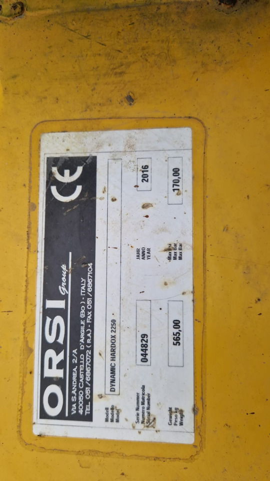 Orsi Trincia erba legna usata Dynamic Hardox 2250 - Klepelmaaier: afbeelding 2 Orsi Trincia erba legna usata Dynamic Hardox 2250 - Klepelmaaier: afbeelding 2