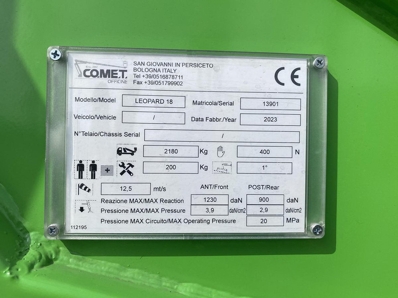 Leasing Comet Leopard 18, Spin Hoogwerker, 3 stuks Comet Leopard 18, Spin Hoogwerker, 3 stuks: afbeelding 18