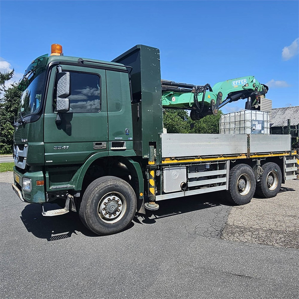 Mercedes Actros 3341 A BlueTec 5 - Vrachtwagen met open laadbak, Kraanwagen: afbeelding 1 Mercedes Actros 3341 A BlueTec 5 - Vrachtwagen met open laadbak, Kraanwagen: afbeelding 1
